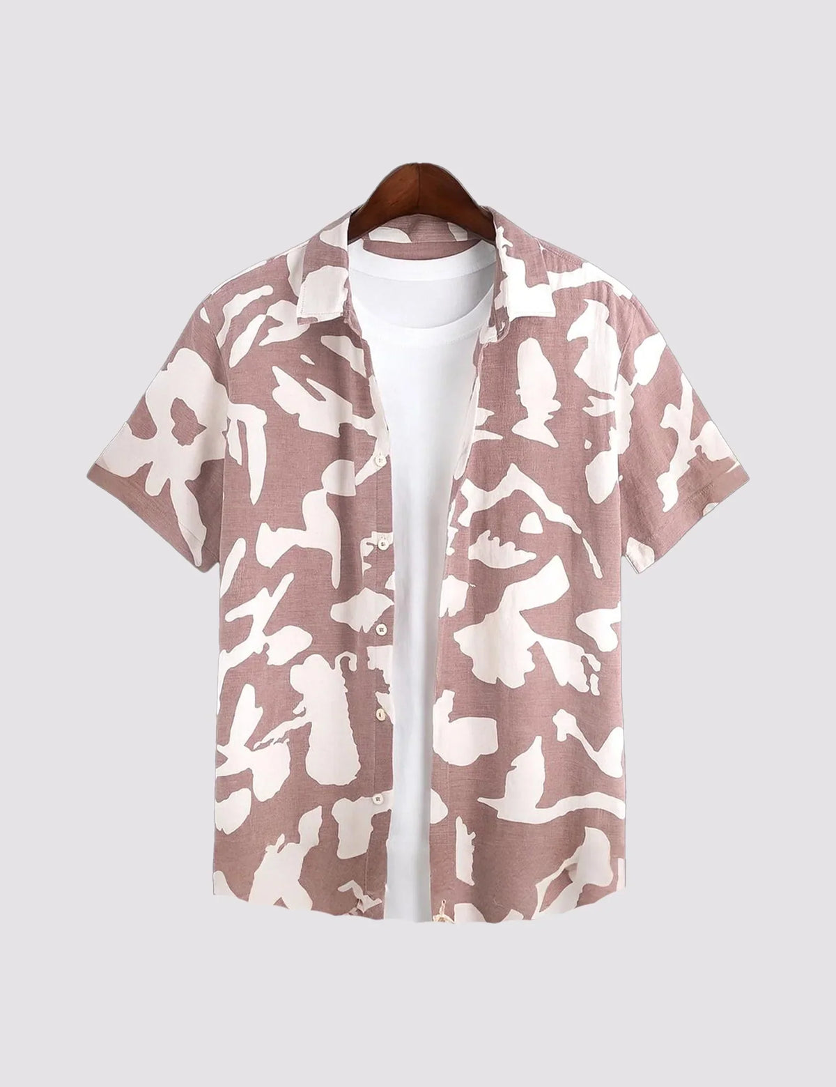 Pink Abstract Men's Shirt - XPST