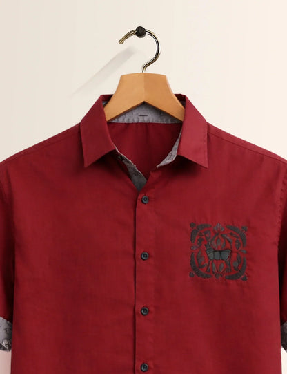 Red Diya Men's Shirt - XPST